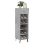 Zapatero madera de ingeniería gris hormigón 30x35x105 cm de vidaXL, Armarios y almacenamiento - Ref: Foro24-829696, Precio: 4...