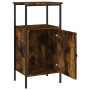 Mesitas noche 2 uds madera ingeniería roble ahumado 41x31x80 cm de vidaXL, Mesitas de noche - Ref: Foro24-825928, Precio: 60,...
