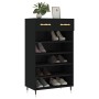 Zapatero madera de ingeniería negro 60x35x105 cm de vidaXL, Armarios y almacenamiento - Ref: Foro24-829589, Precio: 91,58 €, ...
