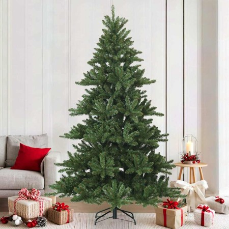 Árbol de Navidad artificial con ramas articuladas Verde 210 cm en Decoración Festiva y Estacional | Comprar online en Foru.es