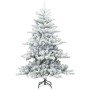 Árbol de Navidad artificial plegable cubierto de nieve 150 cm en Decoración Festiva y Estacional | Comprar online en Foru.es