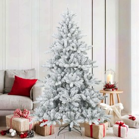 Árbol de Navidad artificial plegable cubierto de nieve 180 cm en Decoración Festiva y Estacional | Comprar online en Foru.es