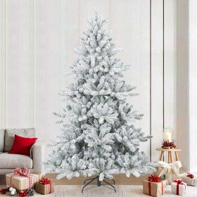 Árbol de Navidad artificial plegable cubierto de nieve 240 cm en Decoración Festiva y Estacional | Comprar online en Foru.es
