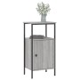 Mesitas de noche 2 uds madera ingeniería gris Sonoma 41x31x80cm de vidaXL, Mesitas de noche - Ref: Foro24-825930, Precio: 71,...