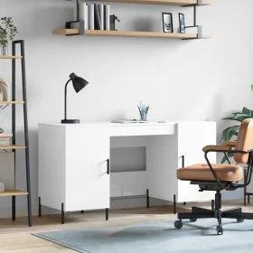 Escritorio madera contrachapada blanco brillante 140x50x75 cm de vidaXL, Escritorios - Ref: Foro24-829558, Precio: 135,35 €, ...