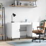 Escritorio madera contrachapada blanco brillante 140x50x75 cm de vidaXL, Escritorios - Ref: Foro24-829558, Precio: 137,03 €, ...
