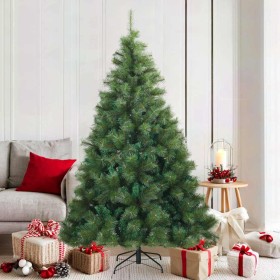 Árbol de Navidad artificial con ramas articuladas Verde 180 cm en Decoración Festiva y Estacional | Comprar online en Foru.es