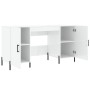 Escritorio madera contrachapada blanco brillante 140x50x75 cm de vidaXL, Escritorios - Ref: Foro24-829558, Precio: 137,03 €, ...
