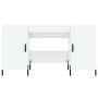 Escritorio madera contrachapada blanco brillante 140x50x75 cm de vidaXL, Escritorios - Ref: Foro24-829558, Precio: 137,03 €, ...