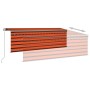 Toldo retráctil manual con persiana y LED naranja/marrón 4,5x3m en Toldos | Comprar online en Foru.es