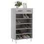 Zapatero madera de ingeniería gris Sonoma 60x35x105 cm de vidaXL, Armarios y almacenamiento - Ref: Foro24-829610, Precio: 57,...
