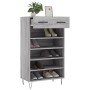 Zapatero madera de ingeniería gris Sonoma 60x35x105 cm de vidaXL, Armarios y almacenamiento - Ref: Foro24-829610, Precio: 57,...
