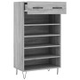 Zapatero madera de ingeniería gris Sonoma 60x35x105 cm de vidaXL, Armarios y almacenamiento - Ref: Foro24-829610, Precio: 57,...