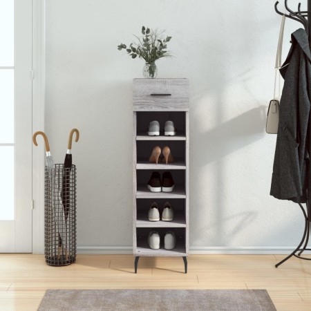 Zapatero madera de ingeniería gris Sonoma 30x35x105 cm de vidaXL, Armarios y almacenamiento - Ref: Foro24-829698, Precio: 45,...