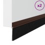 Sellos de cepillo para puertas autoadhesivos 2 pcs Marrón en Materiales de construcción | Comprar online en Foru.es