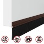 Sellos de cepillo para puertas autoadhesivos 2 pcs Marrón en Materiales de construcción | Comprar online en Foru.es