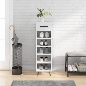 Zapatero madera de ingeniería blanco 30x35x105 cm de vidaXL, Armarios y almacenamiento - Ref: Foro24-829668, Precio: 66,91 €,...