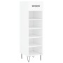 Zapatero madera de ingeniería blanco 30x35x105 cm de vidaXL, Armarios y almacenamiento - Ref: Foro24-829668, Precio: 66,91 €,...