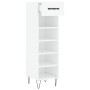Zapatero madera de ingeniería blanco 30x35x105 cm de vidaXL, Armarios y almacenamiento - Ref: Foro24-829668, Precio: 66,91 €,...
