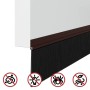 Sellos de cepillo para puertas autoadhesivos 2 pcs Marrón en Materiales de construcción | Comprar online en Foru.es