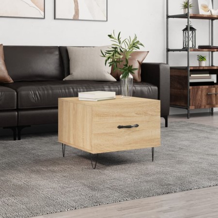 Mesa de centro madera contrachapada roble Sonoma 50x50x40 cm de vidaXL, Mesas de centro - Ref: Foro24-829386, Precio: 37,75 €...