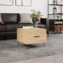 Mesa de centro madera contrachapada roble Sonoma 50x50x40 cm de vidaXL, Mesas de centro - Ref: Foro24-829386, Precio: 37,75 €...