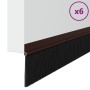 Sellos de cepillo para puertas autoadhesivos 6 pcs Marrón en Materiales de construcción | Comprar online en Foru.es