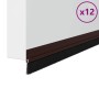 Sellos de cepillo para puertas autoadhesivos 12 pcs Marrón en Materiales de construcción | Comprar online en Foru.es