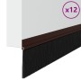 Sellos de cepillo para puertas autoadhesivos 12 pcs Marrón en Materiales de construcción | Comprar online en Foru.es