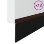 Sellos de cepillo para puertas autoadhesivos 12 pcs Marrón en Materiales de construcción | Comprar online en Foru.es