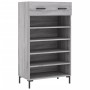 Zapatero madera de ingeniería gris Sonoma 60x35x105 cm de vidaXL, Armarios y almacenamiento - Ref: Foro24-829618, Precio: 81,...
