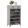 Zapatero madera de ingeniería gris Sonoma 60x35x105 cm de vidaXL, Armarios y almacenamiento - Ref: Foro24-829618, Precio: 81,...