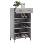Zapatero madera de ingeniería gris Sonoma 60x35x105 cm de vidaXL, Armarios y almacenamiento - Ref: Foro24-829618, Precio: 81,...