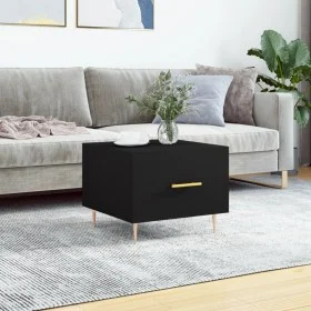 Mesa de centro madera contrachapada negro 50x50x40 cm de vidaXL, Mesas de centro - Ref: Foro24-829366, Precio: 50,93 €, Descu...