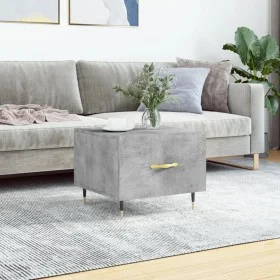 Concrete gray engineered wood coffee table 50x50x40 cm by vidaXL, Coffee table - Ref: Foro24-829356, Price: 39,17 €, Discount: %