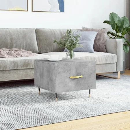 Concrete gray engineered wood coffee table 50x50x40 cm by vidaXL, Coffee table - Ref: Foro24-829356, Price: 39,17 €, Discount: %