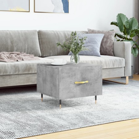 Mesa de centro madera de ingeniería gris hormigón 50x50x40 cm de vidaXL, Mesas de centro - Ref: Foro24-829356, Precio: 39,53 ...