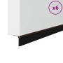 Sellos de cepillo para puertas autoadhesivos 6 pcs Marrón en Materiales de construcción | Comprar online en Foru.es