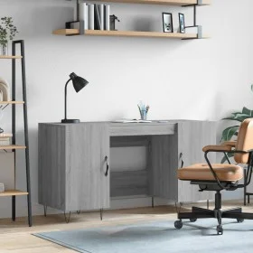 Escritorio madera de ingeniería gris Sonoma 140x50x75 cm de vidaXL, Escritorios - Ref: Foro24-829546, Precio: 113,81 €, Descu...