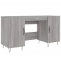 Escritorio madera de ingeniería gris Sonoma 140x50x75 cm de vidaXL, Escritorios - Ref: Foro24-829546, Precio: 115,20 €, Descu...