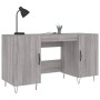 Escritorio madera de ingeniería gris Sonoma 140x50x75 cm de vidaXL, Escritorios - Ref: Foro24-829546, Precio: 115,20 €, Descu...