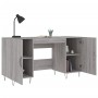 Escritorio madera de ingeniería gris Sonoma 140x50x75 cm de vidaXL, Escritorios - Ref: Foro24-829546, Precio: 115,20 €, Descu...