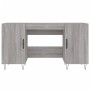 Escritorio madera de ingeniería gris Sonoma 140x50x75 cm de vidaXL, Escritorios - Ref: Foro24-829546, Precio: 115,20 €, Descu...