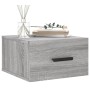 Mesitas de noche de pared 2 uds color gris Sonoma 35x35x20 cm de vidaXL, Taquillas y armarios de almacenamiento - Ref: Foro24...