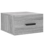 Mesitas de noche de pared 2 uds color gris Sonoma 35x35x20 cm de vidaXL, Taquillas y armarios de almacenamiento - Ref: Foro24...