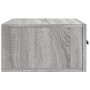 Mesitas de noche de pared 2 uds color gris Sonoma 35x35x20 cm de vidaXL, Taquillas y armarios de almacenamiento - Ref: Foro24...