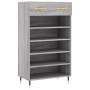 Zapatero madera de ingeniería gris Sonoma 60x35x105 cm de vidaXL, Armarios y almacenamiento - Ref: Foro24-829594, Precio: 56,...