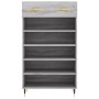 Zapatero madera de ingeniería gris Sonoma 60x35x105 cm de vidaXL, Armarios y almacenamiento - Ref: Foro24-829594, Precio: 56,...