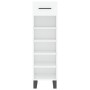 Mueble zapatero madera contrachapada blanco brillo 30x35x105 cm de vidaXL, Armarios y almacenamiento - Ref: Foro24-829702, Pr...
