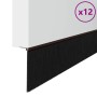 Sellos de cepillo para puertas autoadhesivos 12 pcs Marrón en Materiales de construcción | Comprar online en Foru.es